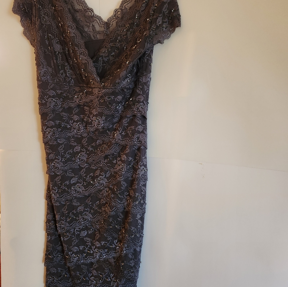 Marina brand womens dress, Size 14,Color Gray.